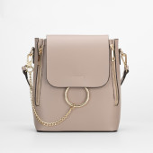 Rucsac dama piele naturala DiAmanti Catania Roz Pudra